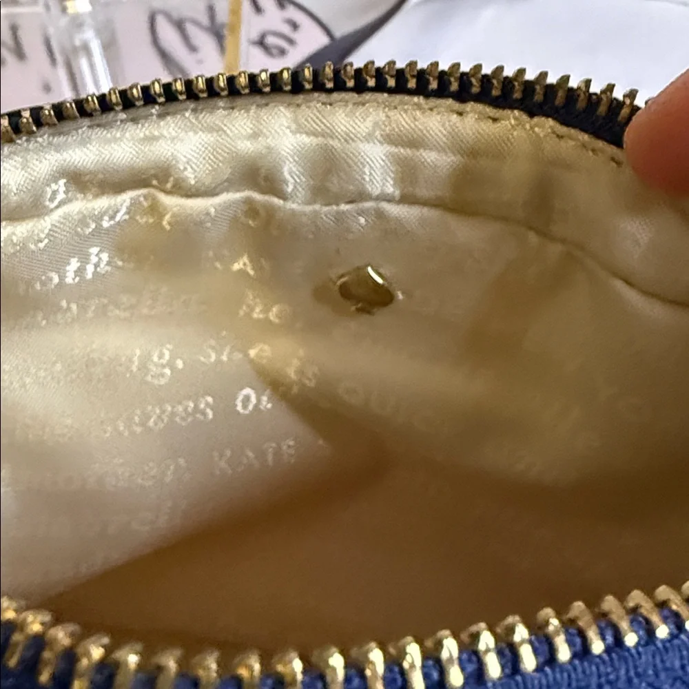 EUC Kate Spade New York Striped Crossbody Storybook Lining - Picture 4 of 9